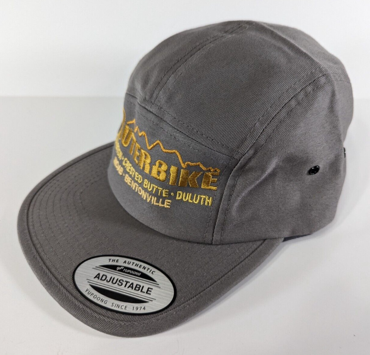 OuterBike Hat Cap Strap Back Gray Adjustable 5-Pa… - image 6