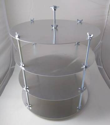 12'' Metal Pressure Pot Shelves Stand for Resin Silicone Mold Casting Easy clean 