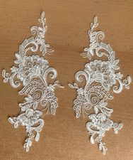 Spitzenapplikation Hochzeit Kleid Spitzen Abendkleid Brautkleid ivory