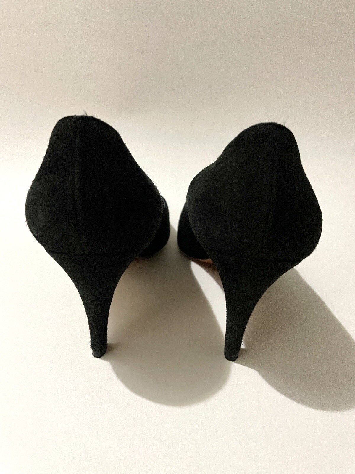 SAINT LAURENT Decolte donna vintage YSL nere in pelle con tacco taglia 6M Made in Italy