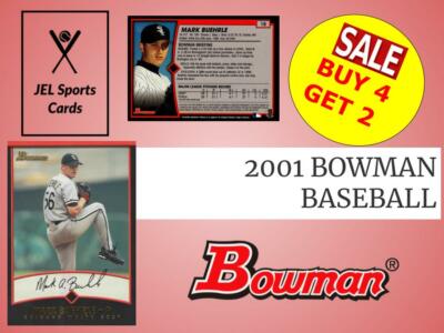 2001 BOWMAN BASEBALL~YOU PICK~COMPLETE YOUR SET~BUY 4 GET 2~FAST SHIP   (1B)