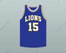 CUSTOM Jeff Hornacek 15 Lyons Township High School  Royal 3Stitched S-6XL