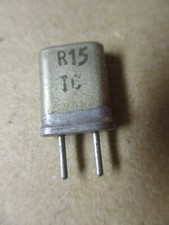 R15 TC Radio Crystal Diameter 1/32" X 3/16 inch Spaced Pins Vintage