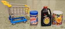 4PC MINIATURES ZURU 5 SERIES 1 KIKKOMAN CHIPA CHUPS SKIPPY  SHOPPING CART
