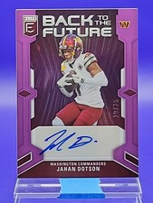 Jahan Dotson 2023 Donruss Elite Purple Back To The Future Signatures SSP 19/25