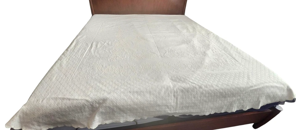 PEACOCK ALLEY бежевый матлассе покрывало покрывало Португалии роскошь 85' x 84' читать - Изображение 2 из 4