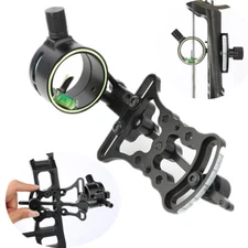 1 Pins Sight Compound Bow Archery Micro Adjustable 0.019" Optical Fiber Hunting