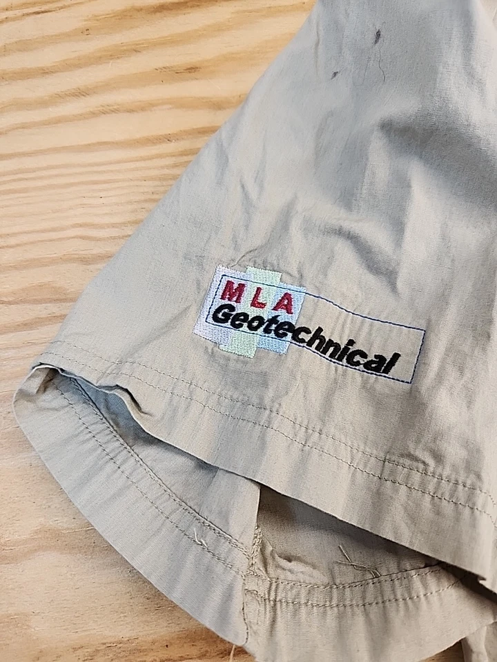 MLAW Mahindra Logo Fishing Outdoors Shirt Vented Lightweight Mens Large Foto 3 de 4