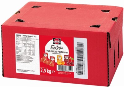 Schwartau Extra Konfitüre 100 Portionen je 25g - Portionspackungen