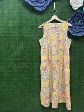 J Crew womens colorful floral sleeveless long dress Size 8 Brand New