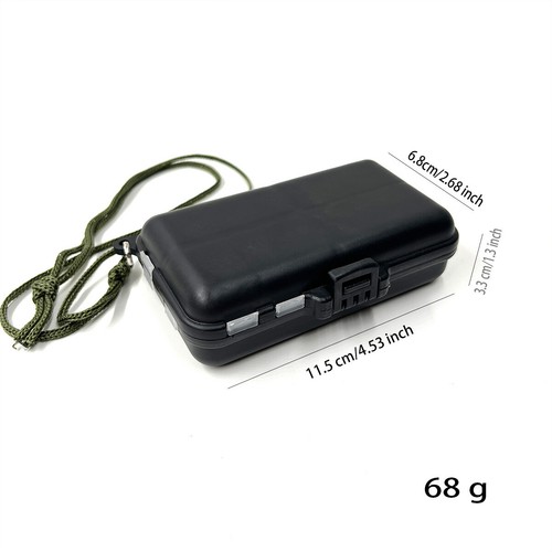 Black Small Fishing Tackle Boxes Tackle Box for Storage Outdoor Fishing Tackle - Picture 16 of 17