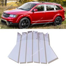 Polished Chrome Window Pillar Post Door Trim Cover For Dodge Journey 2009-2020 Polished Chrome Window Pillar Post Door Trim Cover For Dodge Journey 2009-2020
