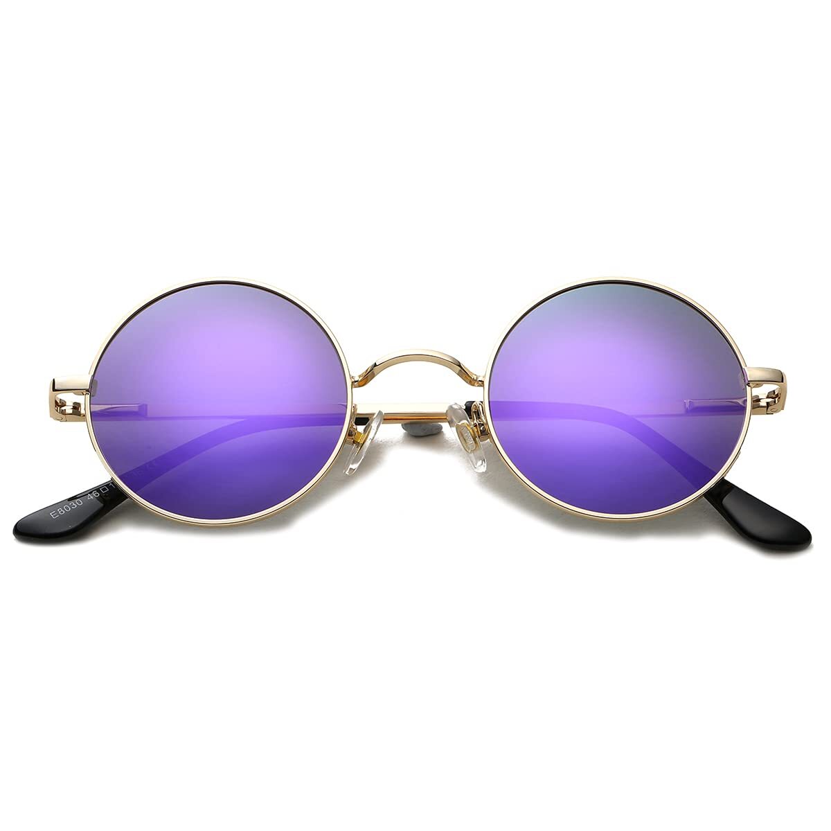 Circle Lennon Glasses Retro Round Polarized Sunglasses Hippie Style Small Cir...