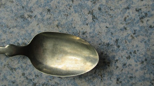 Coin Nickel Spoon 5 7/8" long 1870's ? Rogers co. - Picture 2 of 8