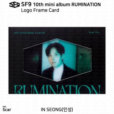 SF9 10th Mini Album Rumination Hologram Photocard Logo Frame Card
