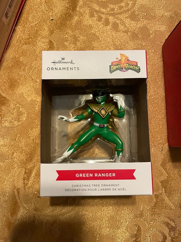 Mighty morphin Power Ranger Green Ranger Christmas Ornament