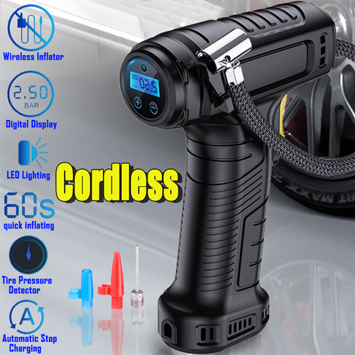 Cordless Electric Car Tyre Inflator Pump 12V Portable Tire Air Compressor Pump - Picture 5 of 16