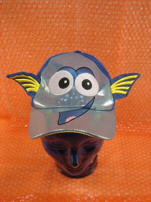 Disney Pixar FINDING NEMO DORY Cap with Fins & Tail Elastic Back Rim