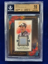 🌟2009 Topps Allen & Ginter's Mini Relics Ichiro Suzuki BGS 10 PRISTINE POP 1