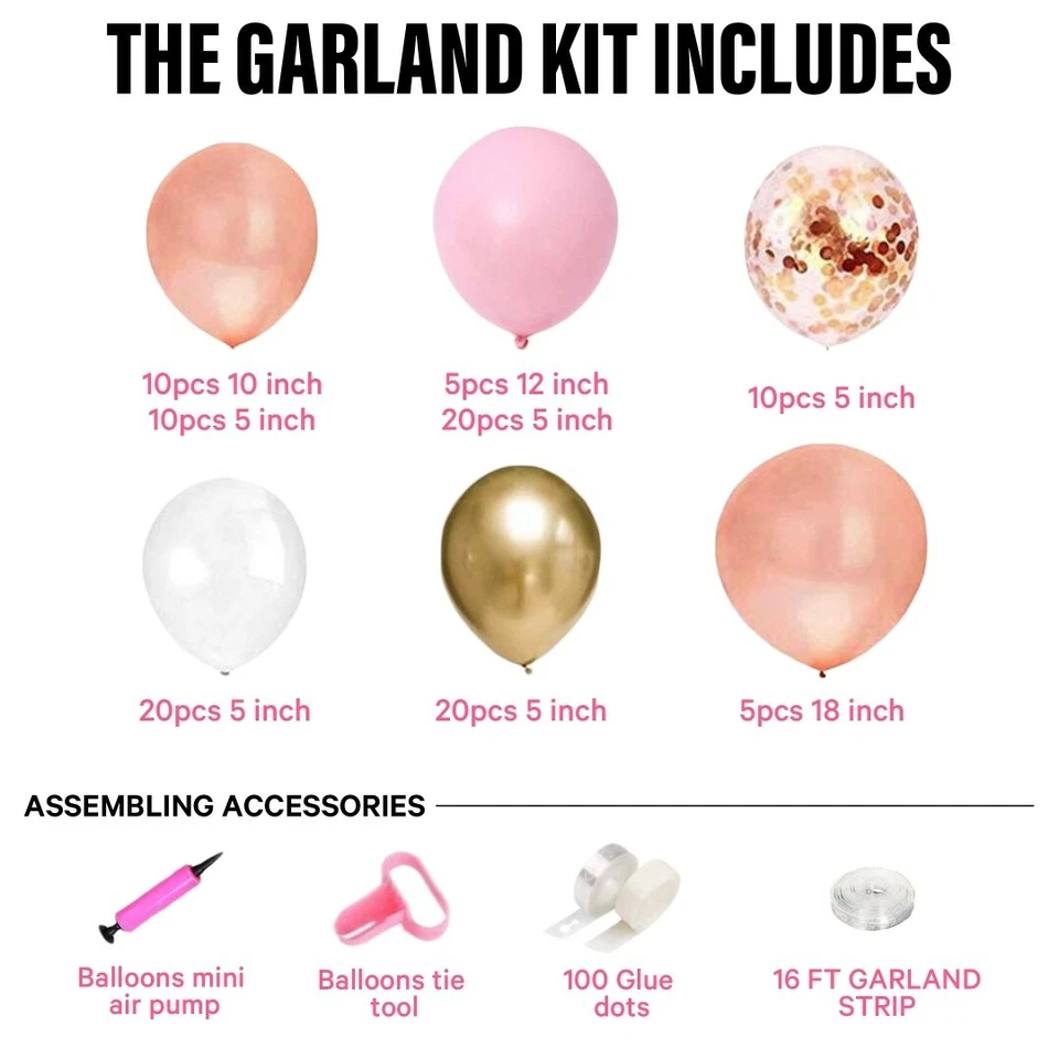 baby shower decorations for girl Kit, Balloons Box Decor with BABY letters . - Image 3 of 4