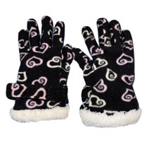 Faded Glory Girls Heart Gloves