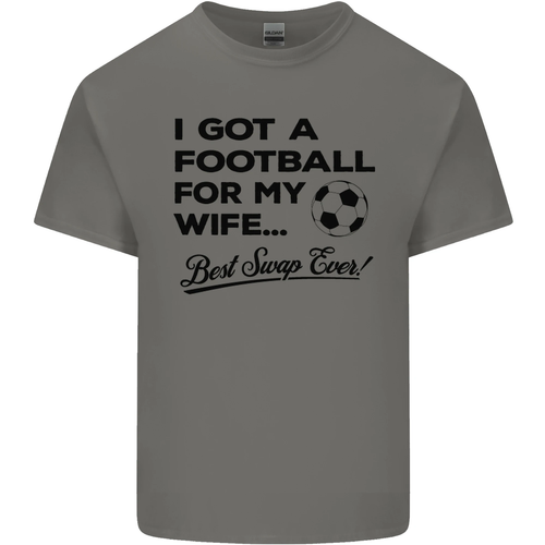 Football for My Wife Best Swap Ever Funny Mens Cotton T-Shirt Tee Top - Picture 47 of 101