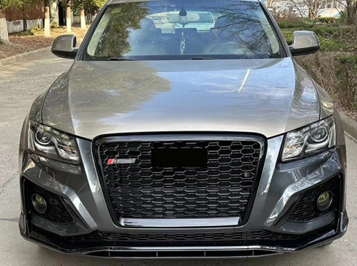 Para Audi Q5 RSQ5 2009-2012 Parachoques Delantero Parrilla Negra Panal Parrilla - Imagen 3 de 4