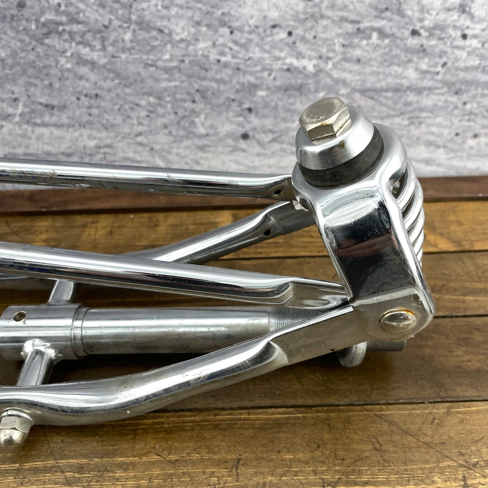 Horquilla Springer 26 x 1 pulgada Roscada Cromo Spring Chopper Lowrider Vintage Rat Rod Foto 2 de 4