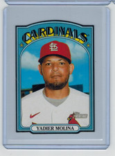 2021 Topps Heritage Yadier Molina 1972 Die Cut Black Border Cardinals 