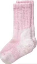 Thorlos L99961 Bubblegum Outdoor Crew 1-Pair Pack Socks Girls Kids Size 12.5C-3Y