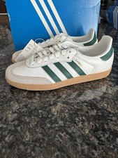 Adidas Samba J OG White Collegiate Green Gum GS IE1331 Unisex. Size 4 Shoes