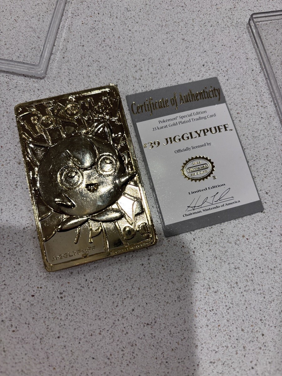 23k Gold Pokmon Card #39 jigglypuff 23k Gold Pokmon Card #39 jigglypuff