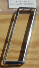 Mopar Gas Pedal Bezel 67 68 69 Cuda 70 Dart Gts Gp10