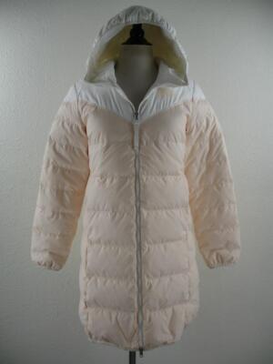 Women's S Nike Windrunner Reversible Down Jacket Hoodie White Cream 939438-100