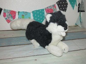 Ikea Husky Malamute Gray White Puppy Dog Plush 11
