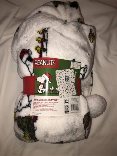 Peanuts Set Vacanze 2 Pezzi Coperta da Viaggio 40"x50" e Cappello Vacanze NUOVO