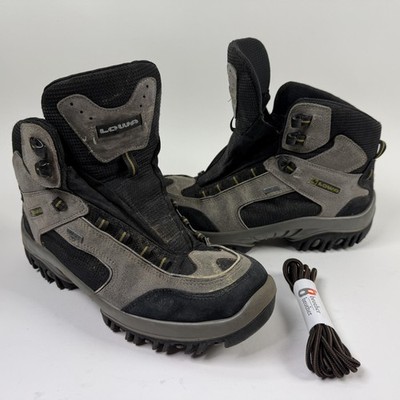 LOWA Whistler GTX Mid Boots Mens Size 10.5 Gray Suede Gore Tex Snow Winter