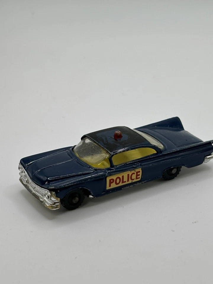 Raro coche de policía Husky Buick Electra vintage años 60 azul Gran Bretaña diecast Foto 2 de 4