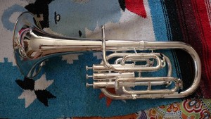 Wessex Alto/Tenor Horn in Eb, British Style, Silver-Plated, 8.03” Bell, w/ Case