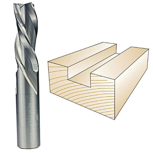 Whiteside RD5125T Down Cut Triple Flute Spiral 1/2"SH, 1/2"CD, 1-1/4"CL
