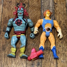 Vintage 1985 LJN ThunderCats Mumm-Ra Lion-O Figures Headdress Original