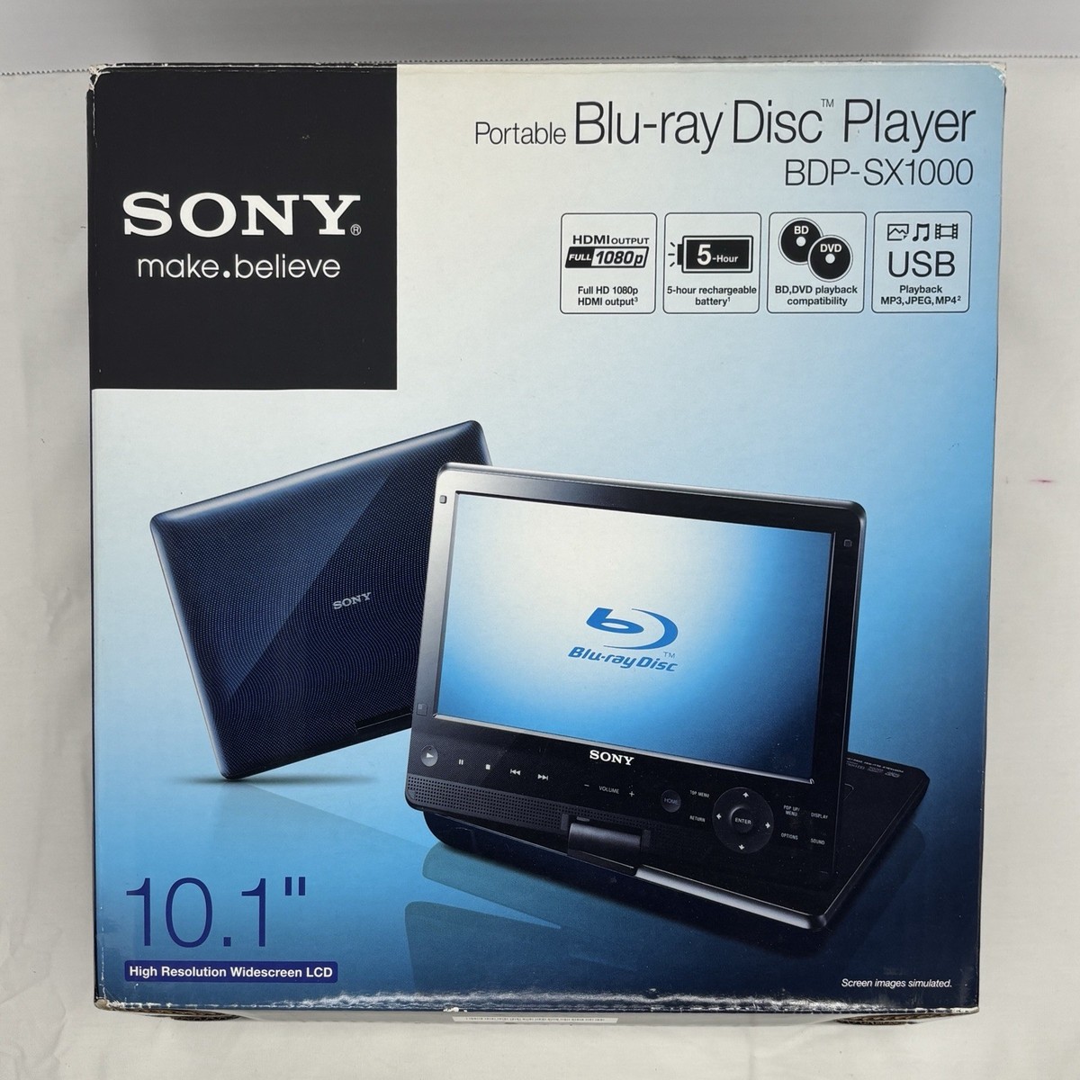 Sony BDP-SX1000 Portable Blu-Ray Player (10.1