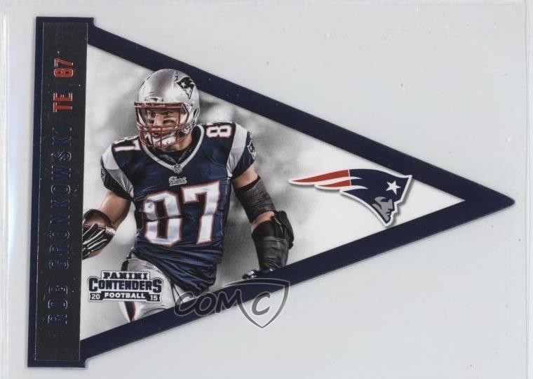 2015 Panini Contenders Pennants Rob Gronkowski #P10 7l6