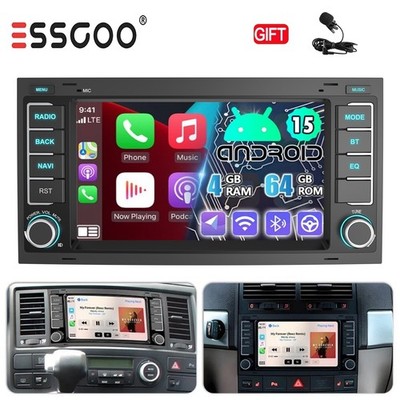 Android15 Autoradio Für Volkswagen Transporter T5 Multivan 2004-09 4+64G Carplay