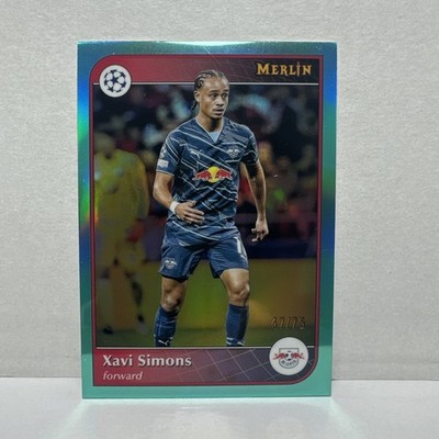 2024-25 TOPPS MERLIN UEFA XAVI SIMONS #75 Ser # /75