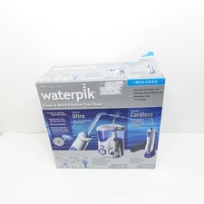 Waterpik Ultra Plus  Cordless Pearl Water Flosser Combo   Open Box New