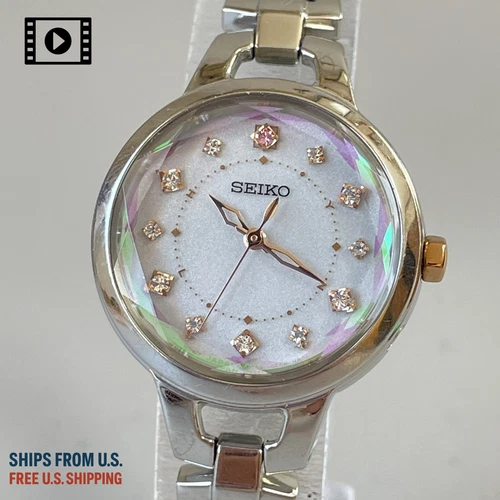 【N.MINT】 Seiko Lukia 3B51-0AT0 Solar Vintage Watch Women JAPAN -Ships from US