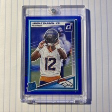 2025 Panini Donruss - Rated Rookie Jahdae Barron #365 Press Proof Blue (RC)