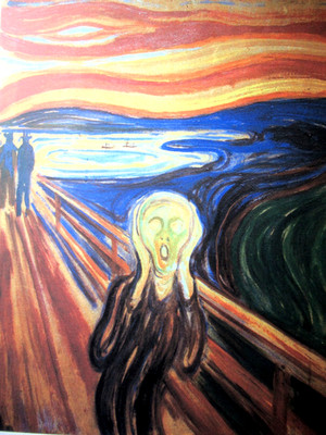 EDVARD MUNCH: Schöne Lithographie limitiert auf 200 Exemplare, signiert, 50x70cm