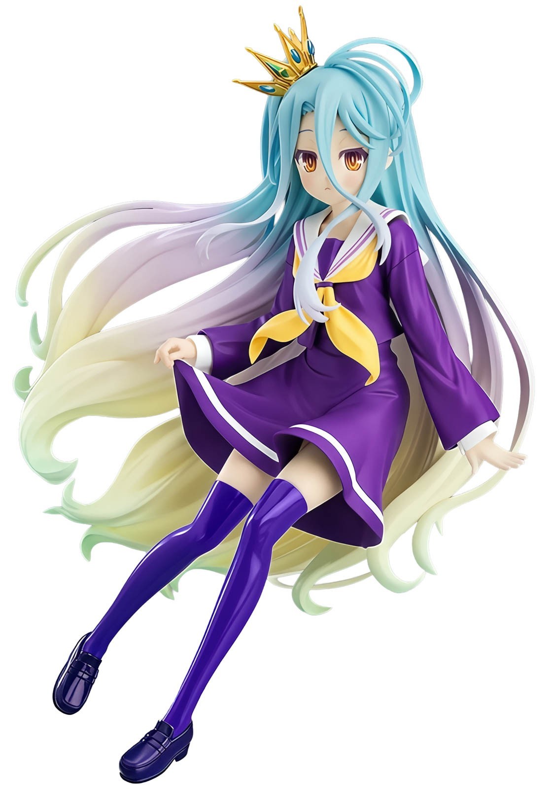 No Game No Life Shiro Crown Ver. 6in Anime PVC Figure Figurine Pop Up Parade GSC